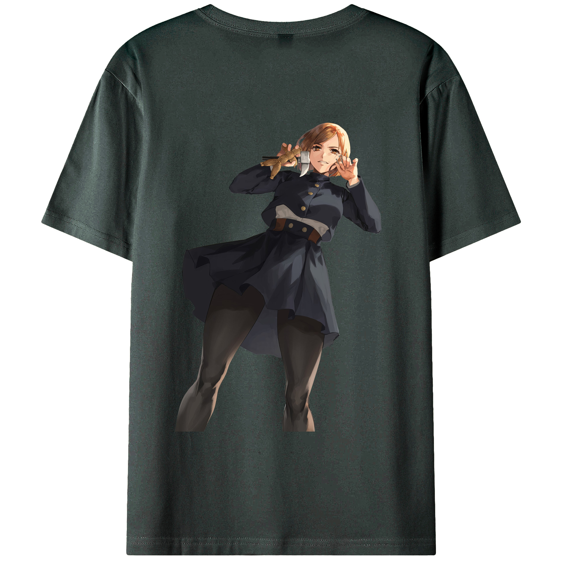 （画像用） 呪術廻戦 Jujutsu Kaisen 綿100％ メンズ半袖Tシャツ（バックプリント） 通気性